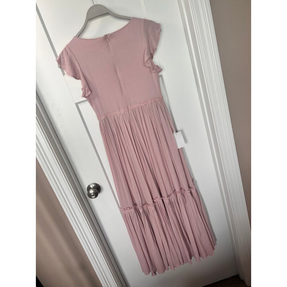 Mia Joy Girls Viola Dress in Deep Ocean Bohemia‎ Summer Beach Pink Size 6 - Picture 6 of 14